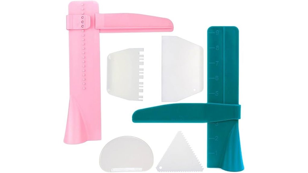 adjustable cake smoothing tool set