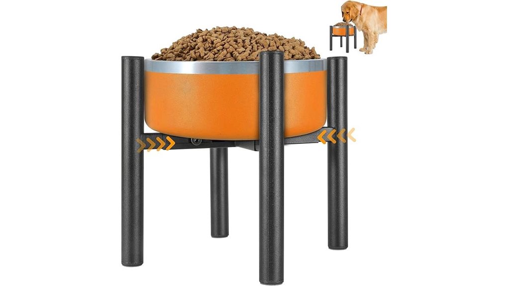 adjustable dog bowl stand
