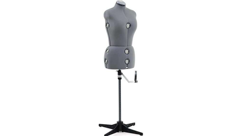 adjustable female dress form mannequin
