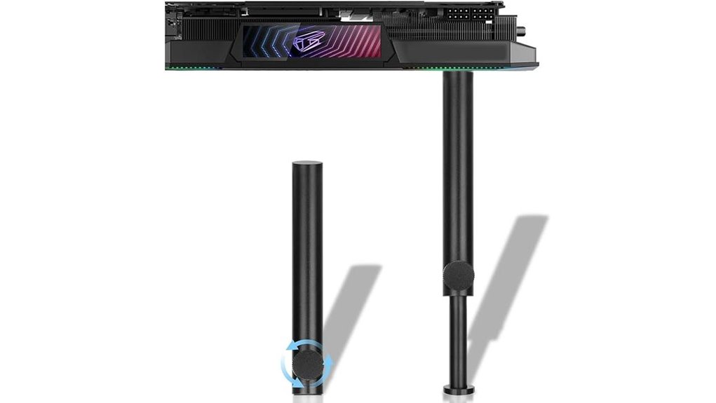 adjustable heavy duty gpu support