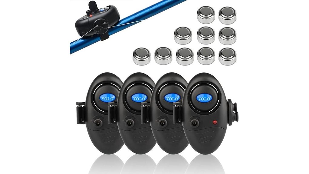 adjustable led fishing bite alarm
