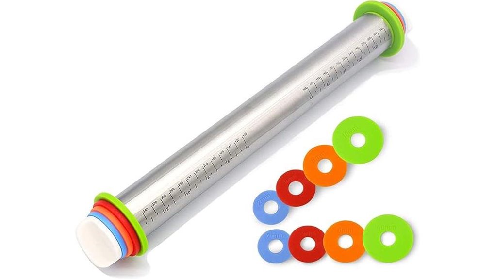 adjustable rolling pin rings
