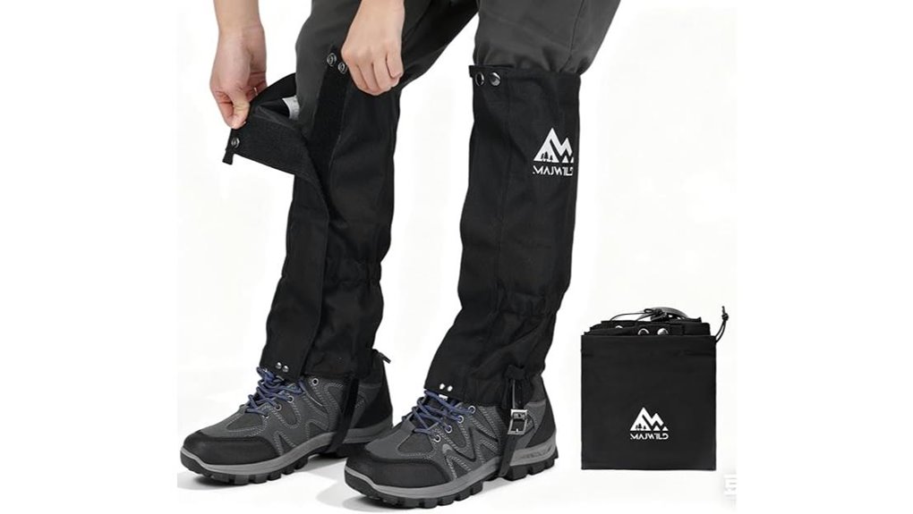adjustable waterproof hiking gaiters