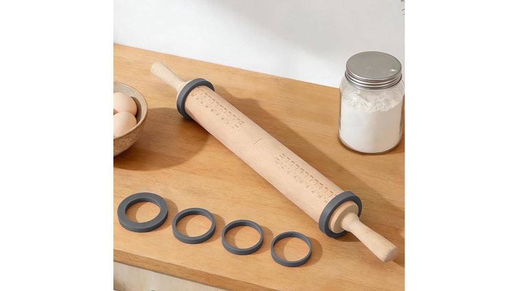 adjustable wood rolling pin
