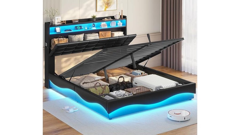 adorneve lift up queen bed