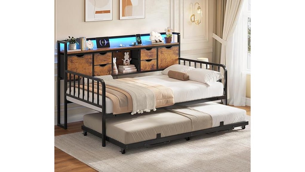 adornive twin daybed trundle