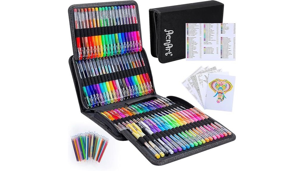 adult 160 gel pens