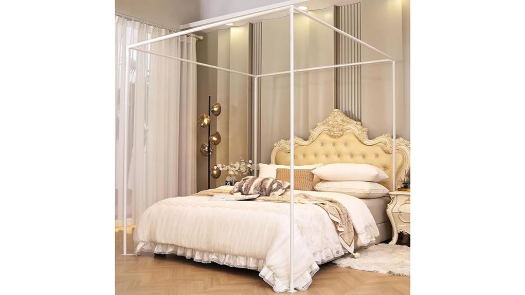 aikasy queen canopy bed frame