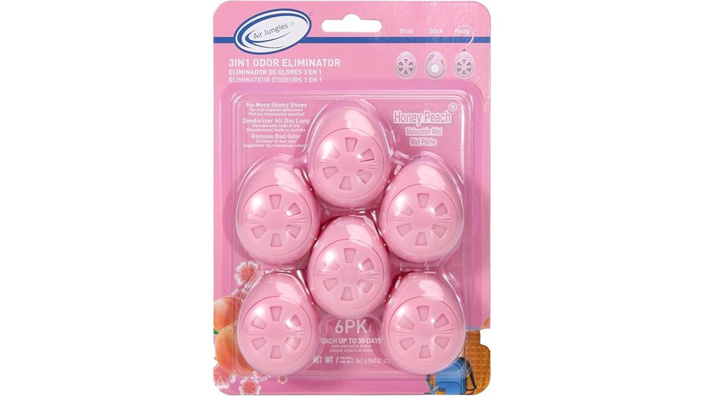 air jungles honey peach deodorizer balls