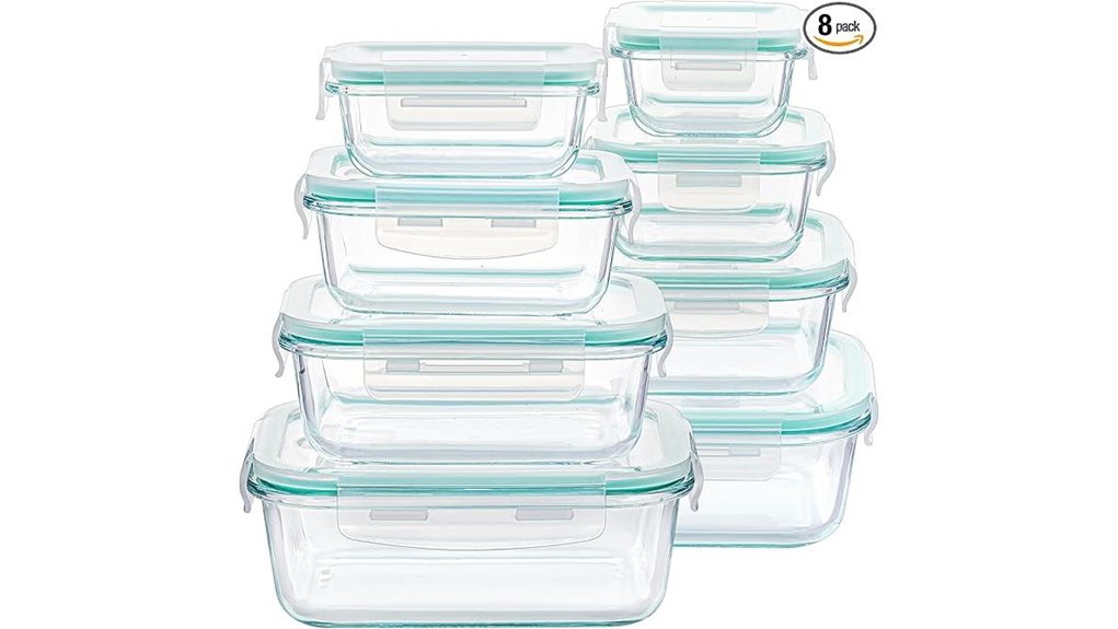 airtight bpa free glass containers