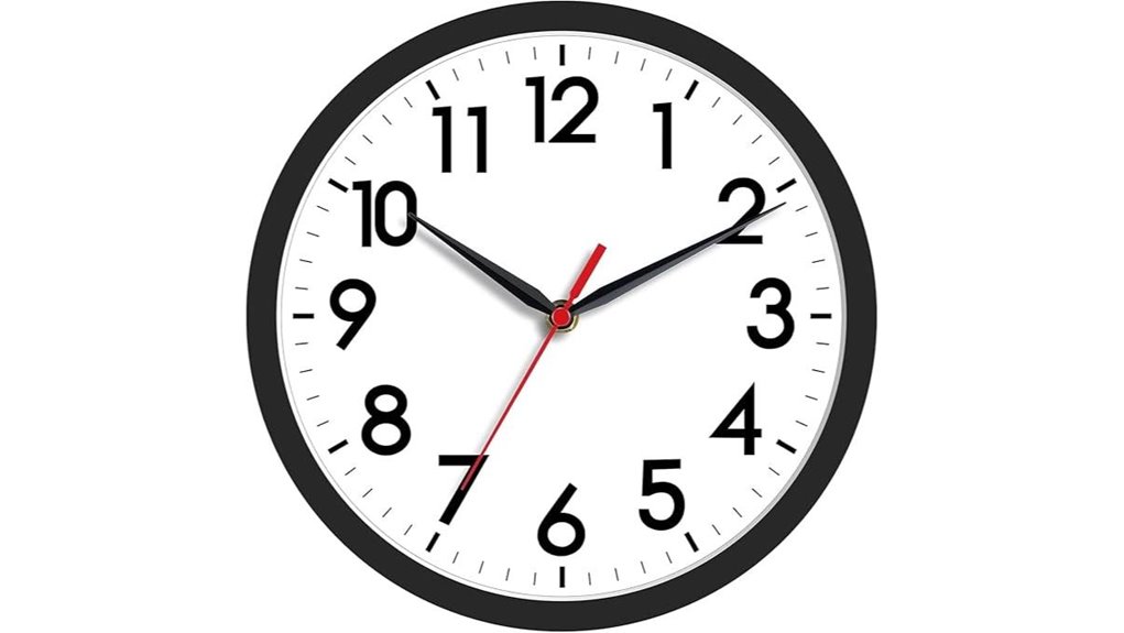 akcisot silent eight inch clock