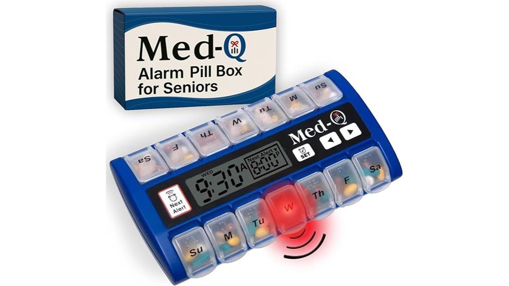 alarmed led pill box