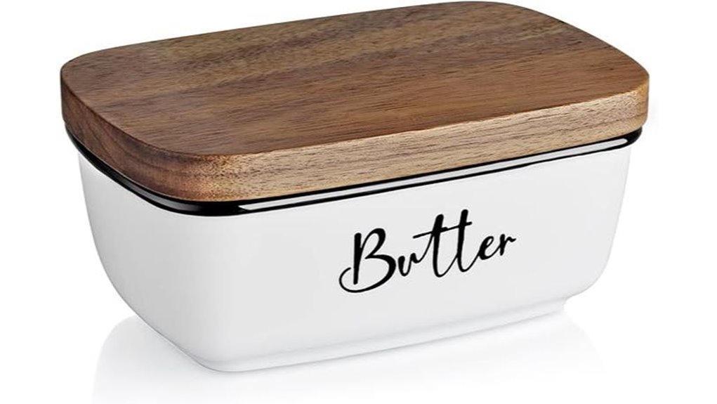 alelion large ceramic butterdish