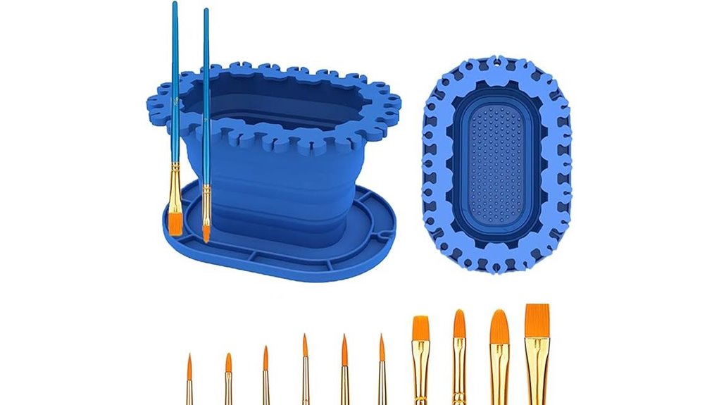 all in one brush cleaner cup