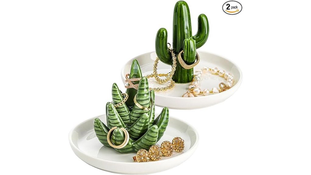 aloe cactus ring holder