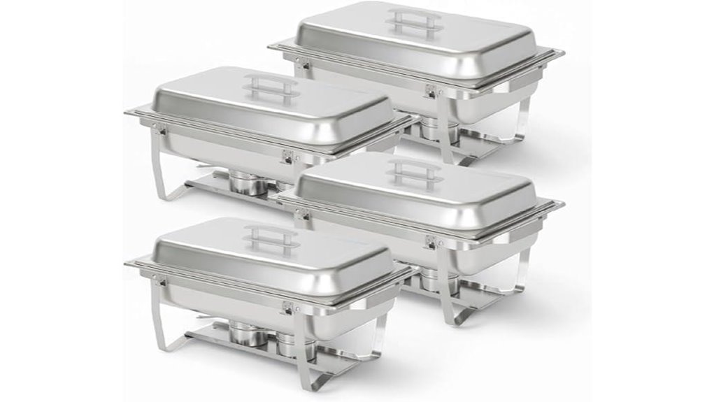 alpha living chafing dish set with lids