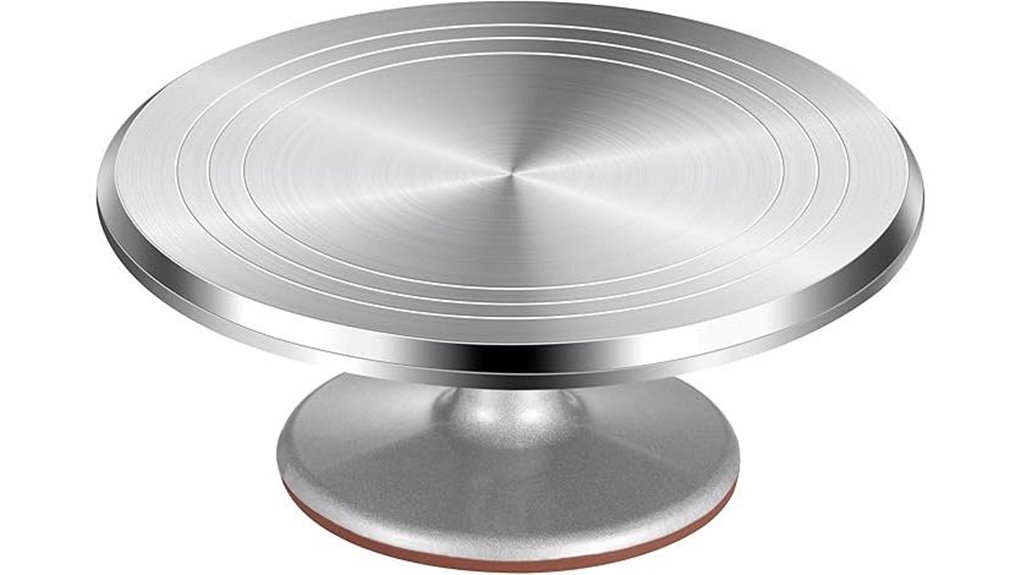 aluminum 12 inch rotating turntable