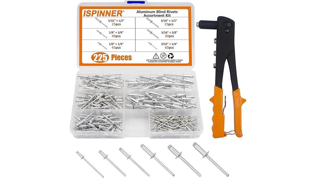 aluminum blind rivet kit