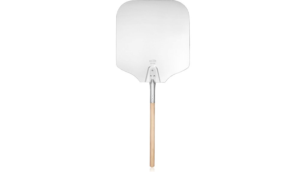 aluminum pizza peel with wooden