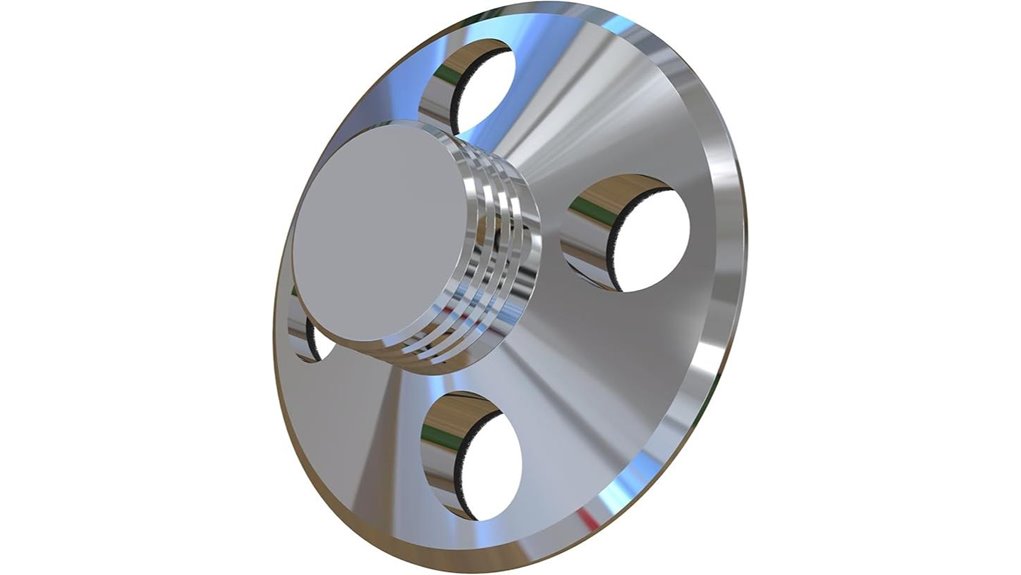 aluminum rhodium plated record clamp