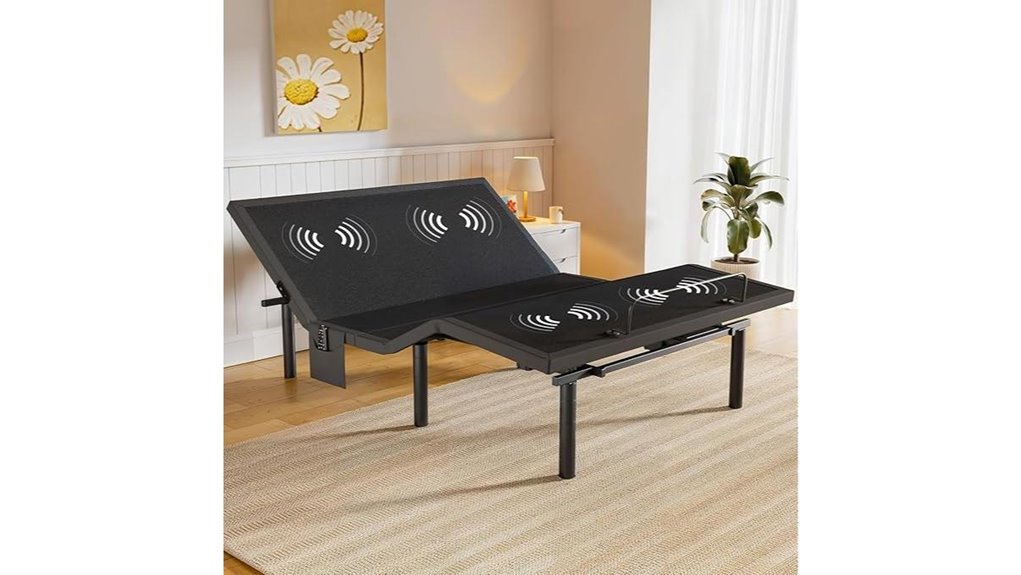 amada queen adjustable bedframe with massage