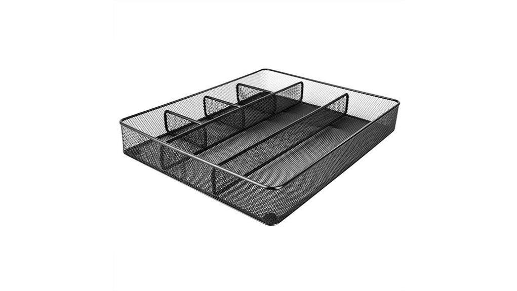 amazon basics six compartment metal mesh