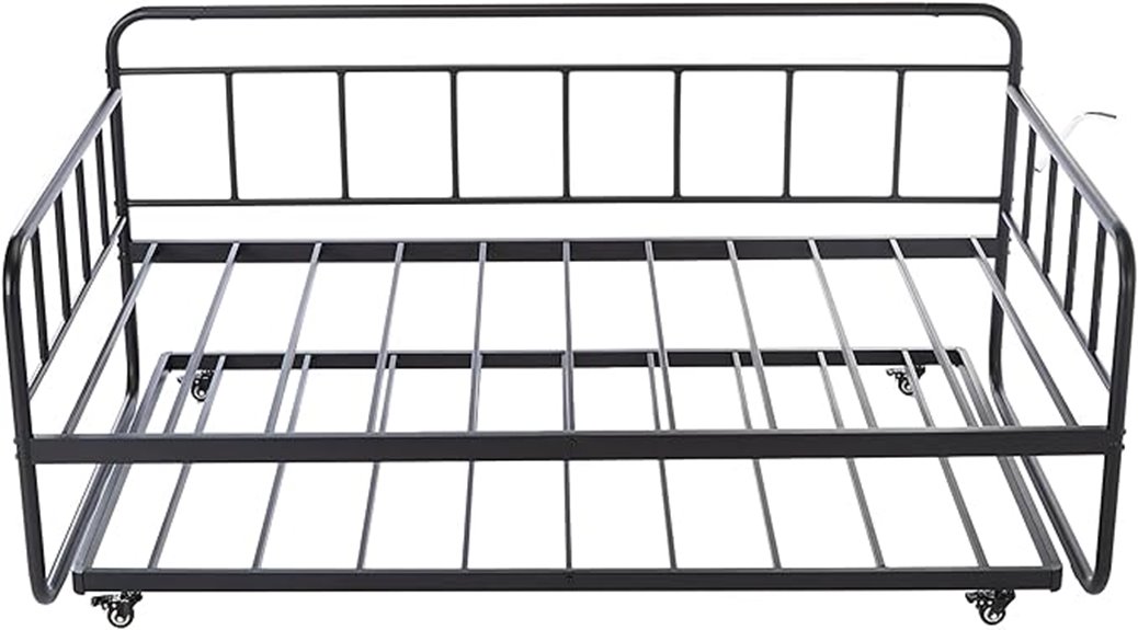 amazon basics twin daybed trundle frame