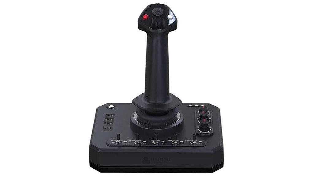 ambidextrous honeycomb foxtrot flightstick