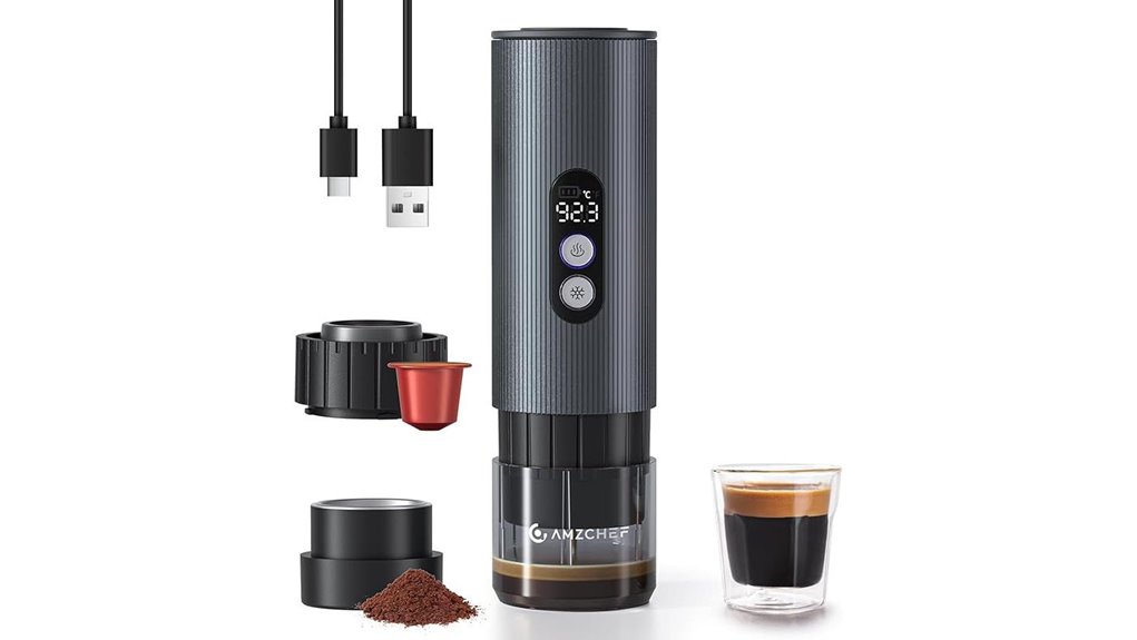 amzchef portable coffee maker