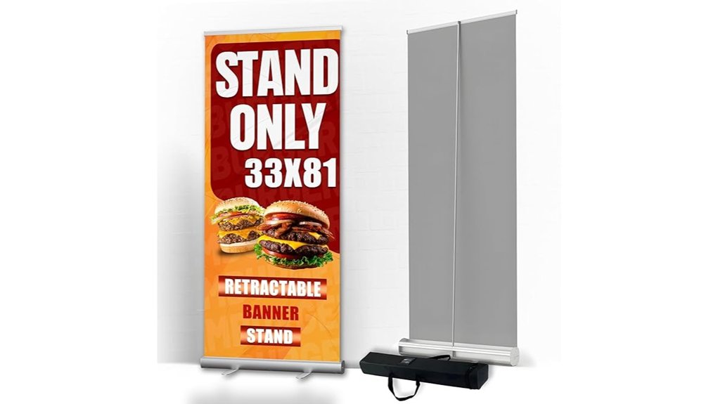 anley retractable aluminum banner