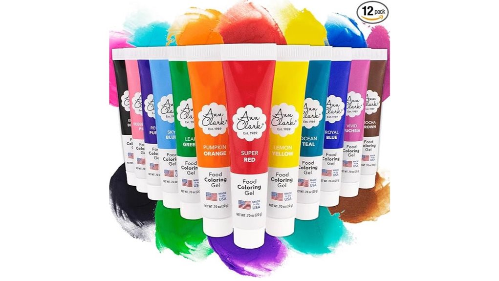 ann clark gel coloring us made 12 colors