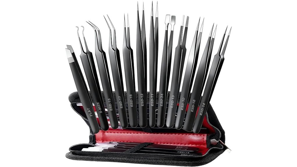 antonki tweezers 12 pack case