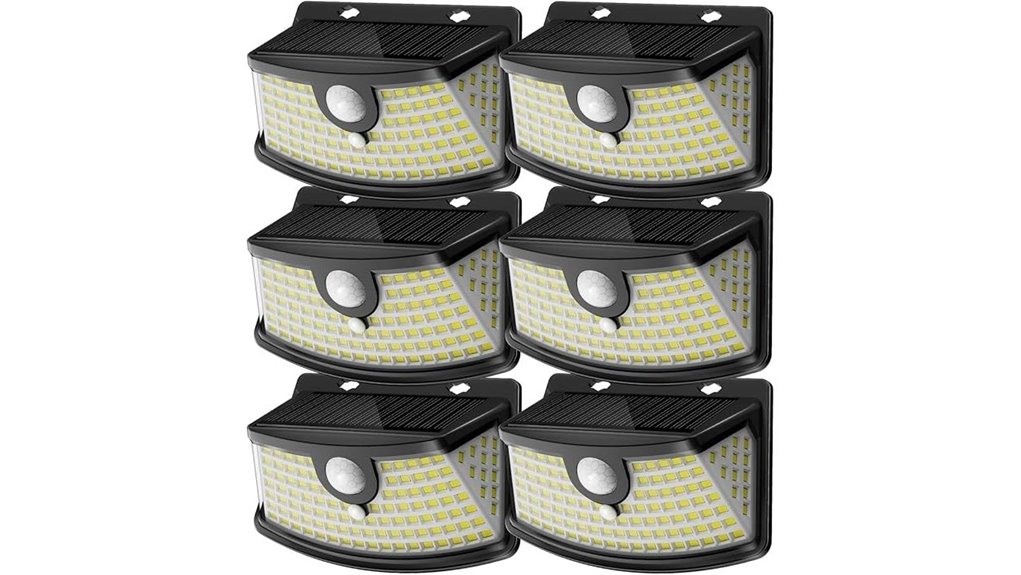 aootek 6 pack solar motion lights