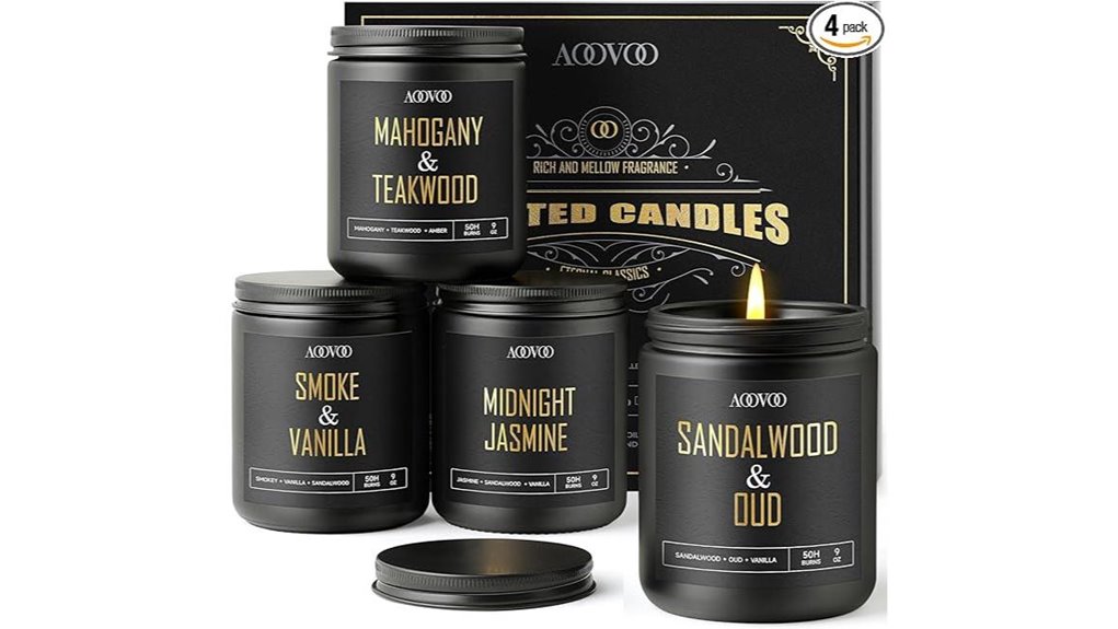aoovoo 4 piece scented candles