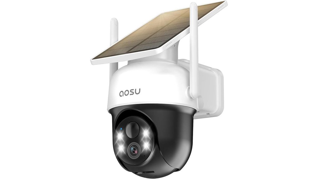 aosu solar panel camera
