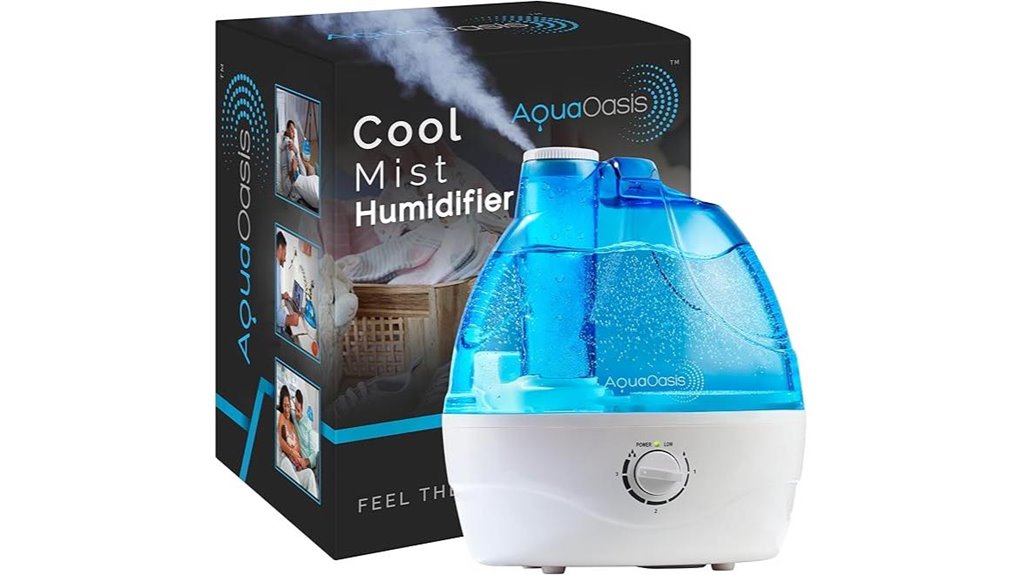 aquaoasis quiet 2 2l humidifier