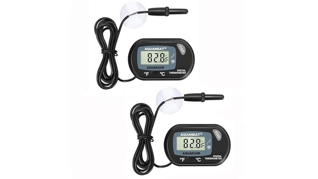 aquarium dual thermometer lcd