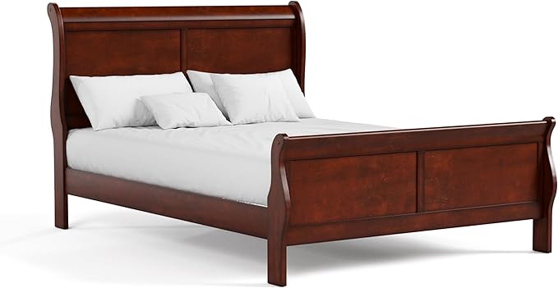 arabella wood queen bed frame