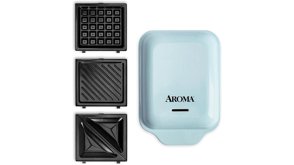 aroma panini waffle press