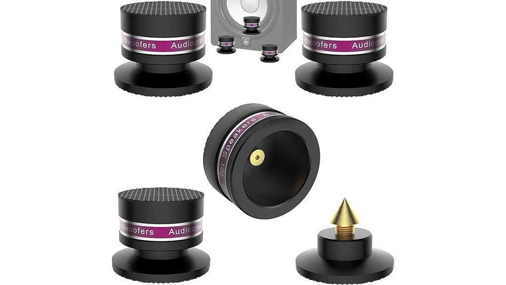 audiocrast hifi speaker isolation spikes