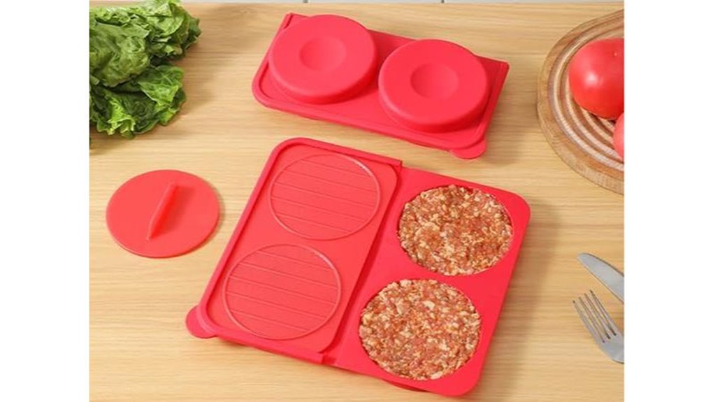 auoon 4 cavity hamburger press
