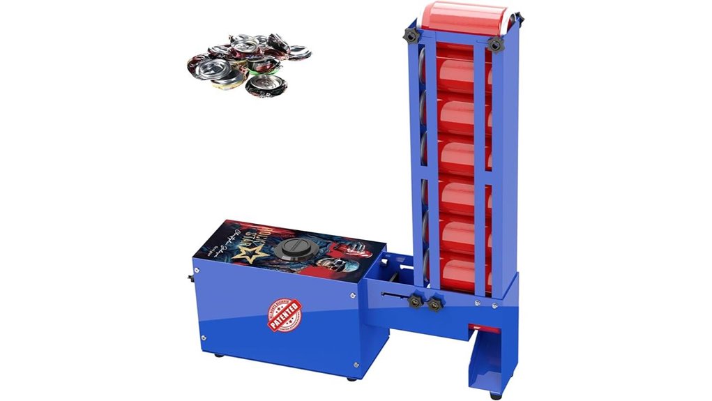 automatic can crusher with hopper