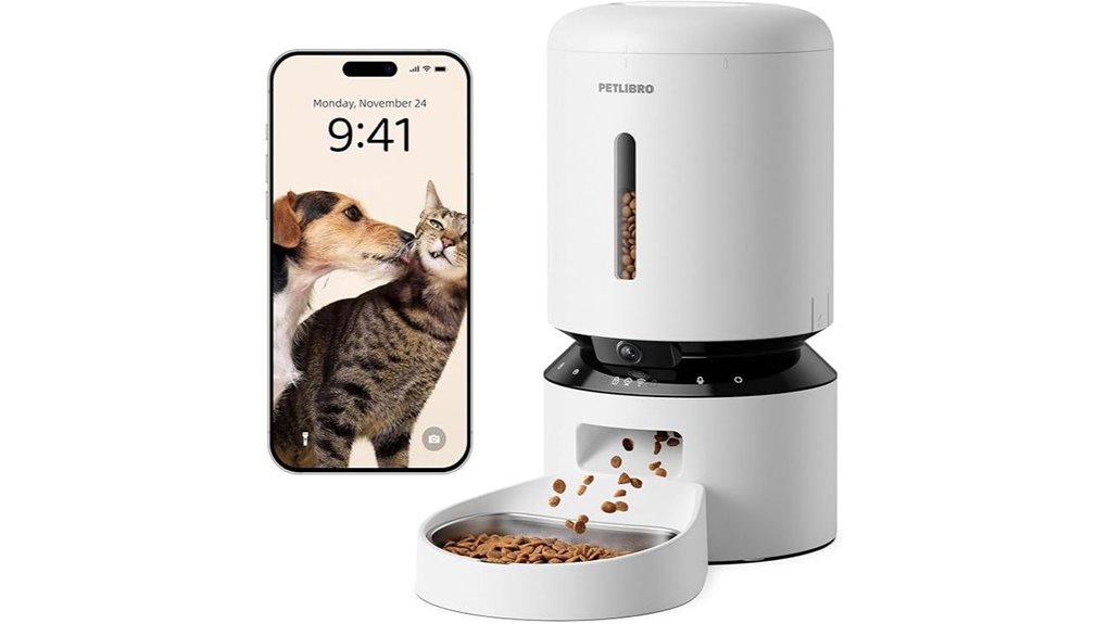 automatic cat feeder with camera