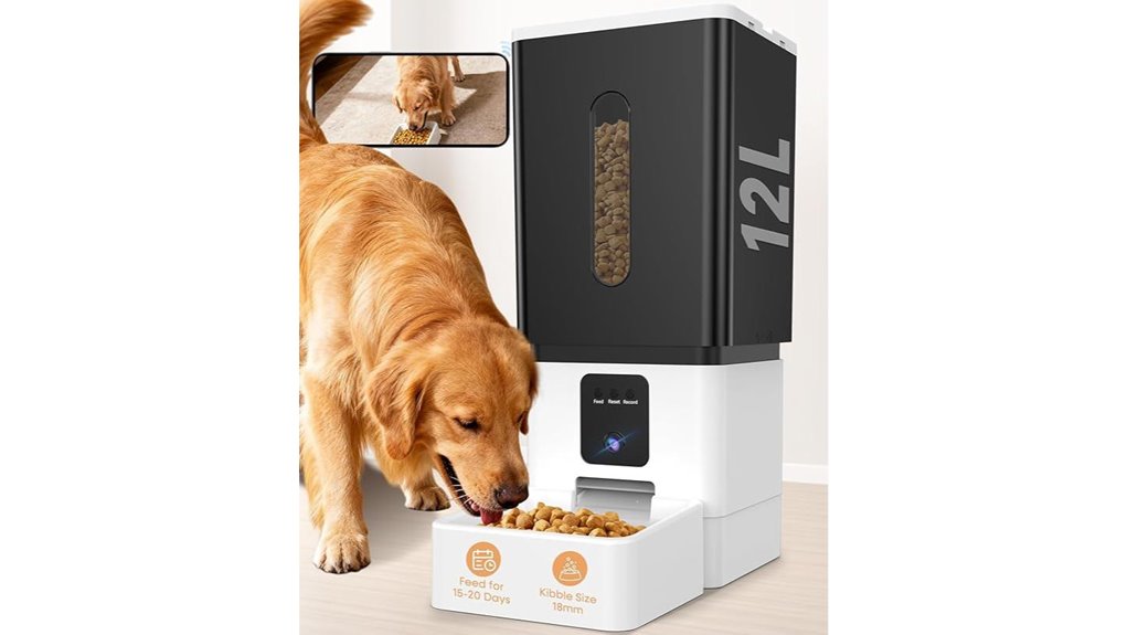 automatic dog feeder with camera