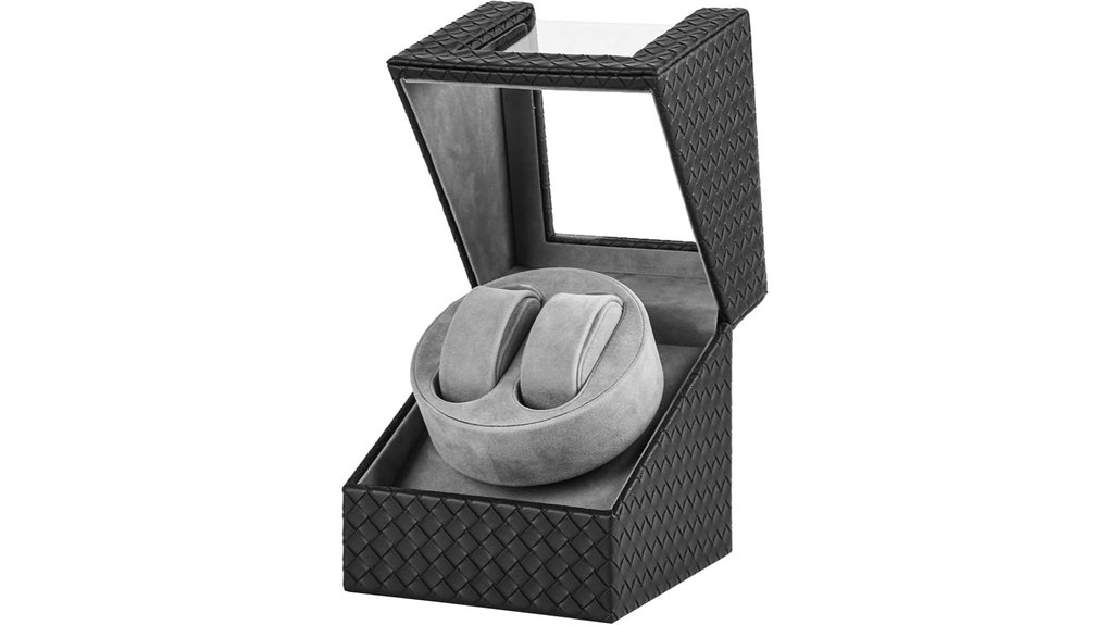 automatic leather watch winder case