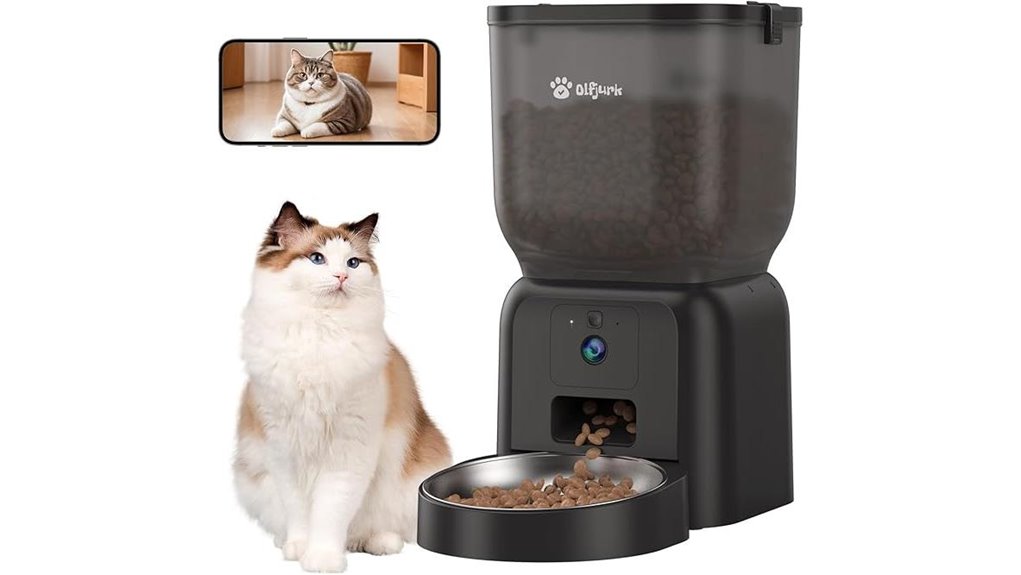 automatic pet feeder with app control