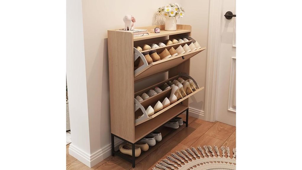 avzear narrow shoe cabinet
