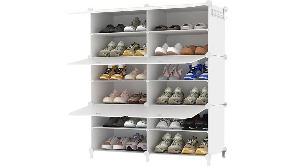 awtatos white 6 tier rack