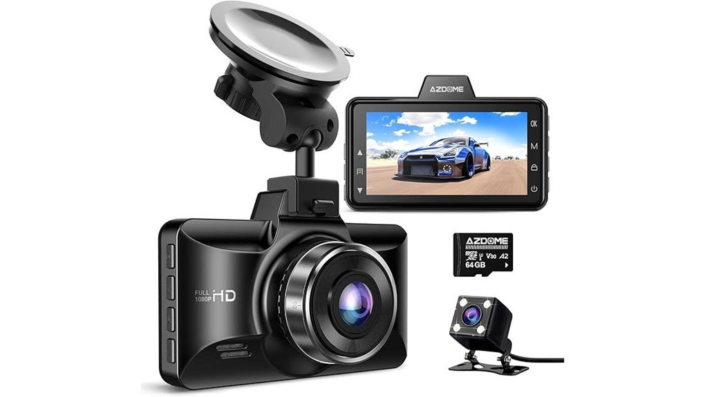 azdome m01 dual dash cam