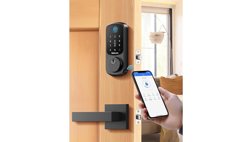 b200 smart lock features app controlled